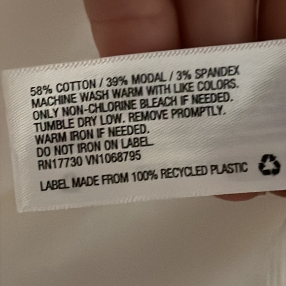 •A NEW DAY•NWT WHITE LONG SLEEVE RIBBED SCOOPNECK TOP SIZE XXL - Picture 6 of 8